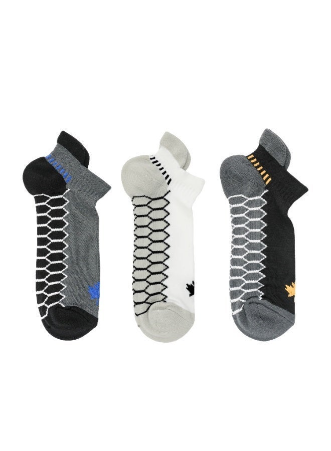 الورقة البيضاء 3 حزم من الجوارب القصيرة سريعة الجفاف عالية الأداء - Image 5